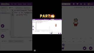 ✨ Python & PictoBlox Trick: Print Stars in One Line with Spaces #part4 #pictoblox #pythonforkids