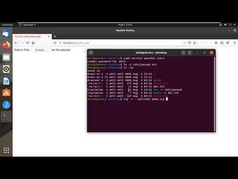 ZIP SYMLINK Vulnerability