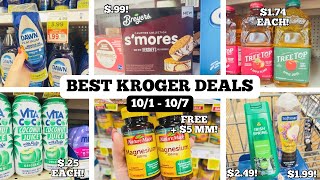 BEST KROGER DEALS | FREE & CHEAP COUPON DEALS TO SAVE MONEY | BUY 5 SAVE $5 MEGA EVENT | 10/1 - 10/7