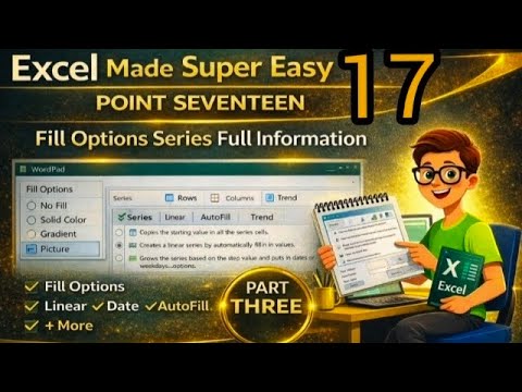 “MS Excel Part 16 | Fill Option Full Information | Editing Menu in Hindi