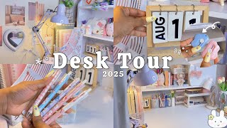 Cozy & Aesthetic Desk Tour 2025 🌿🕯️✨ | Cute Stationery & Study Setup Reveal 📚🖊️🌸