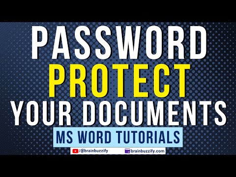 Password Protect Your Word Documents