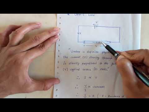 1. Ohm's Law - How to find value of unknown resistance of the counductor?