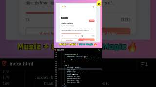 ⚡️ Build a Food Delivery Card in 60 Secs! HTML CSS JS #shorts #devziaul