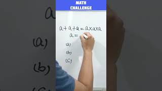 #maths #mathshack #mathbrainteaser #mathstricks #mathemagic #mathproblem #mathematics