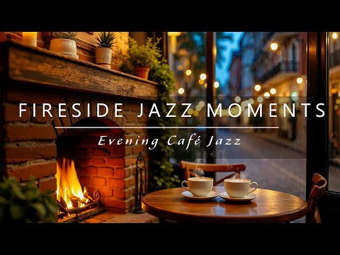 Fireside Jazz Moments 🔥 Evening Café Jazz with Smooth Saxophone