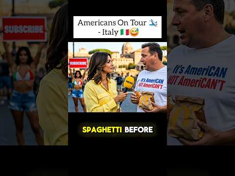 Americans On Tour - Italy 🇮🇹😅 | Funny Interviews!  (Veo 3)