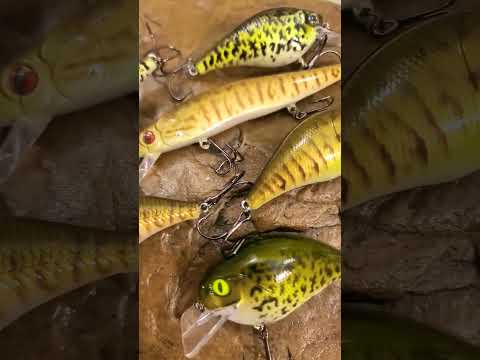 Custom painted smallmouth and crappies. #fishing #custom #lures #fish #outdoors #bassfishing