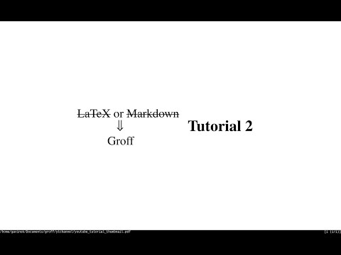 Create Tables In Groff - Groff Tutorial 2