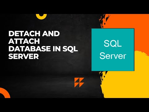 Detach And Attach Database in SQL Server
