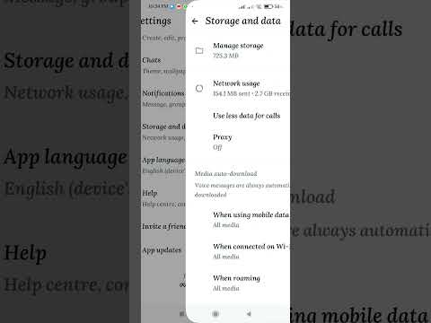 How to use less data for callsin whatsApp