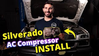 HOW TO REPLACE 2004 Silverado AC Compressor - Sierra - 4.8L and 5.3L Air Conditioning
