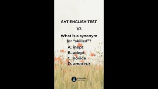 SAT English test—challenge your vocabulary. 💡