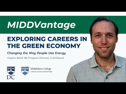 MIDDVantage Exploring Careers in the Green Economy Ep 5 with Clayton Reed ‘08t
