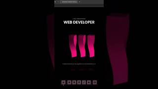 My 2023 Three js Portfolio with React Spring | React Three Fiber | Next.js #shorts