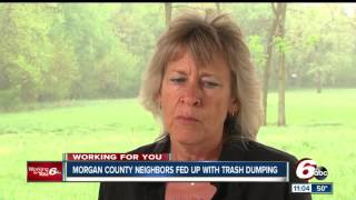 Morgan County residents fed up with trash dumping in their neighborhood