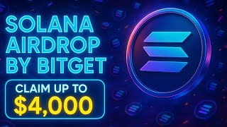 Solana Airdrop 2025 | Claim Free 20+ SOL from Bitget 🔥 | Full Guide