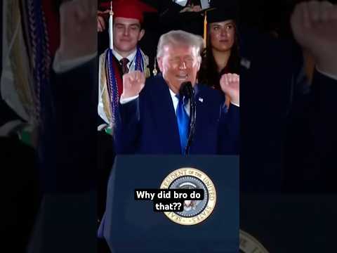 Why did Trump do this? #trump #weird #donaldtrump #wtf #funny #shorts #politics
