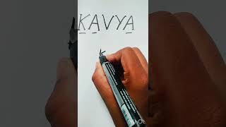 LOGO OF KAVYA🧡 comment your name and favourite colour #logodesignlove #logoart #logo #logodesign