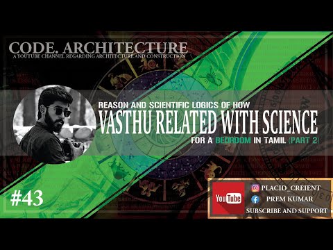Vasthu shastra with its scientific logics in BEDROOM (part 2) video 43 from CODE. ARCHITECTURE