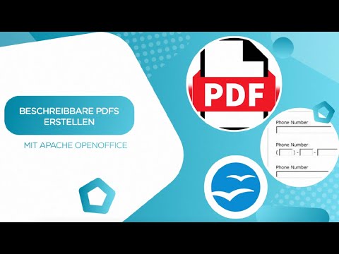Beschreibbare PDFs kostenlos erstellen (mit OpenOffice)