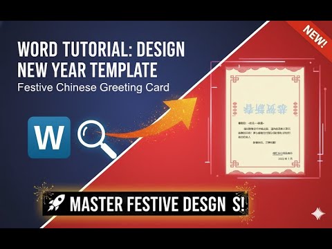 CHAPTER 3 - Create a Chinese New Year Card Template in MS Word!