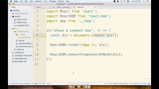 2.13 Testing __ Tricking React with JSDOM