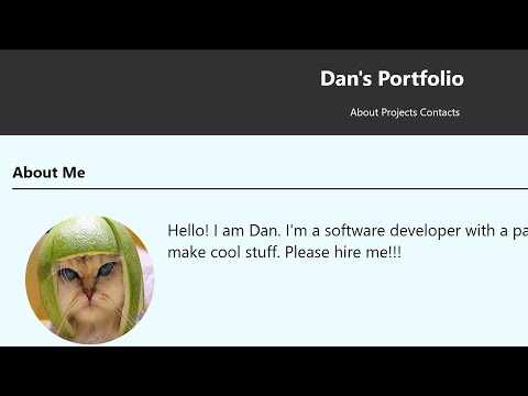 Making a Portfolio Page in HTML - Introduction to JavaScript (part 5)