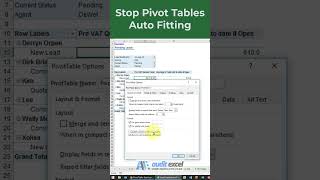 Stop Pivot Table from resizing