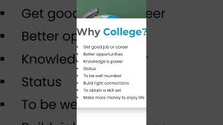 Why Choose College? #college #collegeadvice #collegetips #scholarshiptips