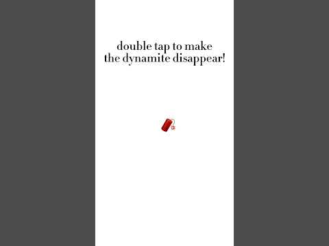 double tap to make the dynamite disappear! #trending #trend #cool