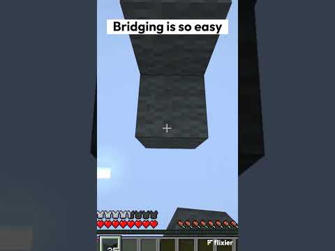 Bridging in minecraft is so easy #minecraft #gaming #subscribe #shorts
