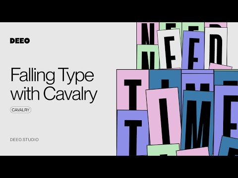 Cavalry Falling Type Animation