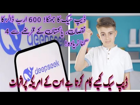 ڈیپ سیک کا جھٹکا! 600 ارب ڈالر کا نقصان، پاکستان کے قرضے سے 4 گنا زیادہ! | Deepseek in Urdu//Hindi