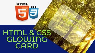 CSS Glass Effect, CSS Blur Effect