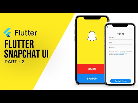 Flutter Snapchat UI SpeedCode | Login & SignUp Page | Flutter Tutorial for Beginners (Part 2)