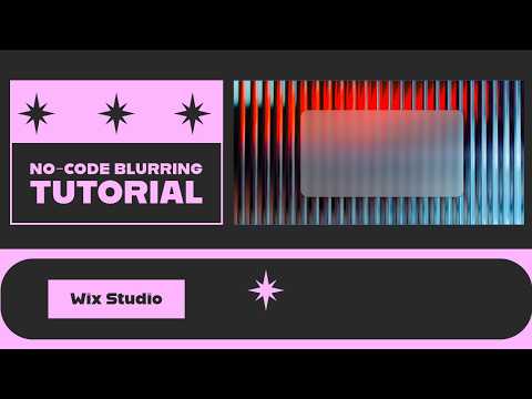Use Glass Effect natively in Wix Studio | No Code Glassmorphism