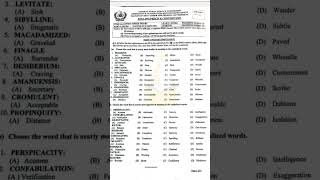 Today css exam 2025 English paper #english #css2025