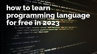 Learn Programming for FREE: The Secret to Becoming Tech Savvy Quickly