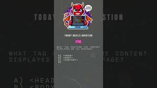 DEVILS QUESTION #coding #html #htmlandcss #learncode #programming #webdev #webdevelopment