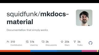 GitHub - squidfunk/mkdocs-material: Documentation that simply works