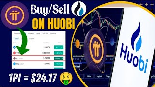 Good News 🎉 Pi Coin Buy & sell Start On Huobi Exchange 🤩🤯 1Pi Value = $24.17 🤑🎉 #bitcoin #crypto #pi