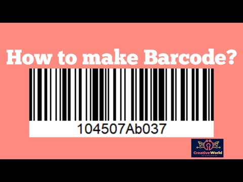 How to make Barcode | Barcode Tutorial | Barcode Tips | Online Barcode maker | Creative World