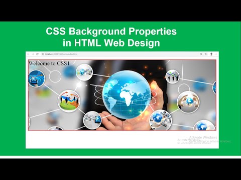 CSS Backgrounds in HTML Web Page