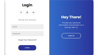HTML CSS JavaScript Project: Master Responsive Animated & Sliding Signup & Login Forms | #htmlcssjs