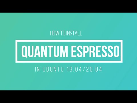 How to install Quantum espresso in Ubuntu 20.04