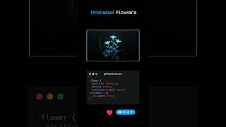 Create Animated Flowers with CSS & HTML #CSSAnimations  #FrontEndFun #CSS #HTML #WebDevelopment