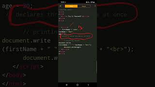 Declares Multiple Variables In same line in Javascript #css #shorts #codewithfun #viral #html #fun