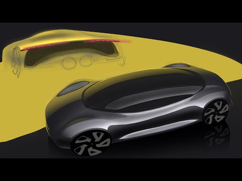 Car design rendering in 20 minutes
