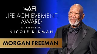 Morgan Freeman Honors Nicole Kidman at the 49th AFI Life Achievement Award